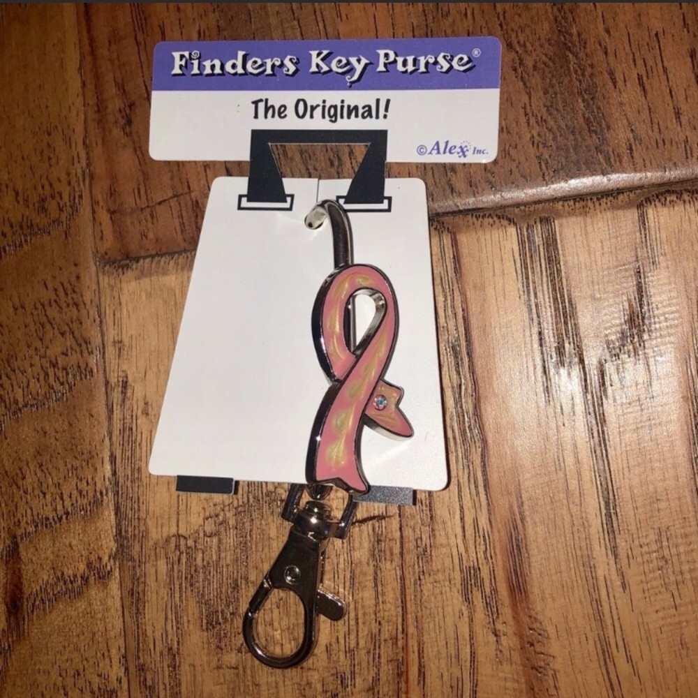 Pink Ribbon Original Finders Key Purse Hook